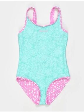 RIP CURL Sunshine Girls Reversible One Piece Swimsuit Sz 12